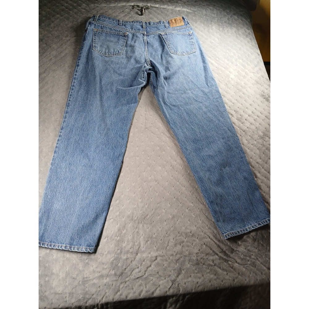Diamond Gusset Mens Blue Denim Straight Leg Workwear Jeans 40x32 Made in USA - Picture 9 of 9